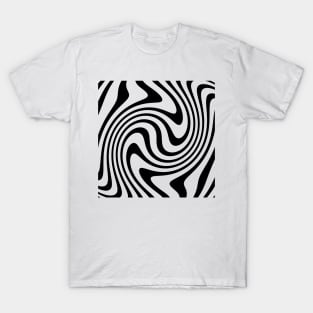 Black and White Op Art 8 T-Shirt